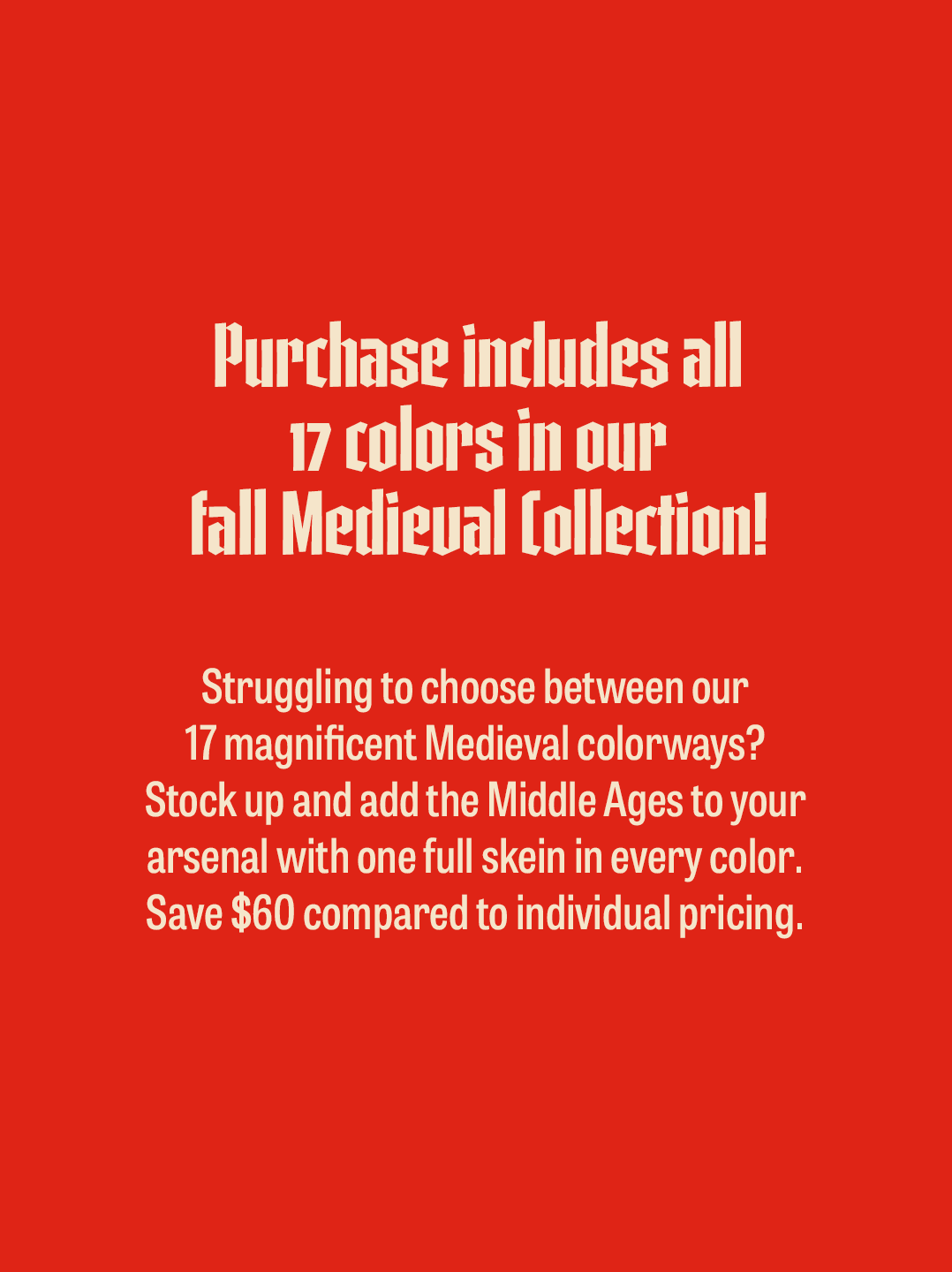 17-Skein Full Medieval Collection